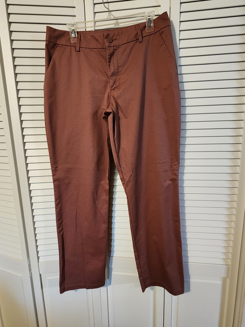 Lee Women's Straight Trousers in Mauve